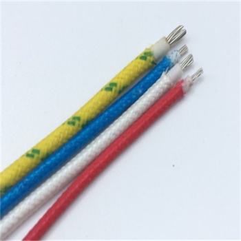 silicone rubber coated high temperature cable with fiberglass braided 180 degree celsius