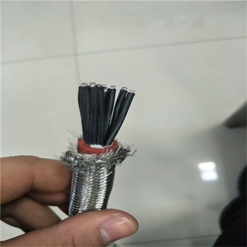SIHF/P braid armoured multicore silicone flexible cable 180 degree