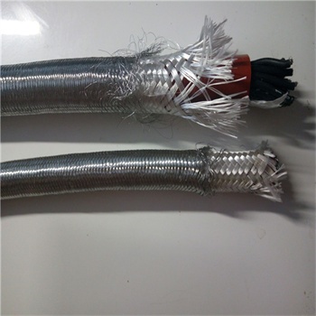 SIHF-GLP model SiHF/GL-P silicone mulitcore cable, steel braiding, halogen- free
