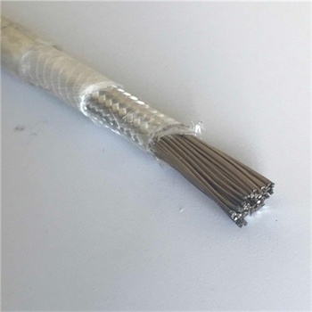High silica yarn braid Stranded Nickel plated copper or pure nickel 500deg.C high temperature wire